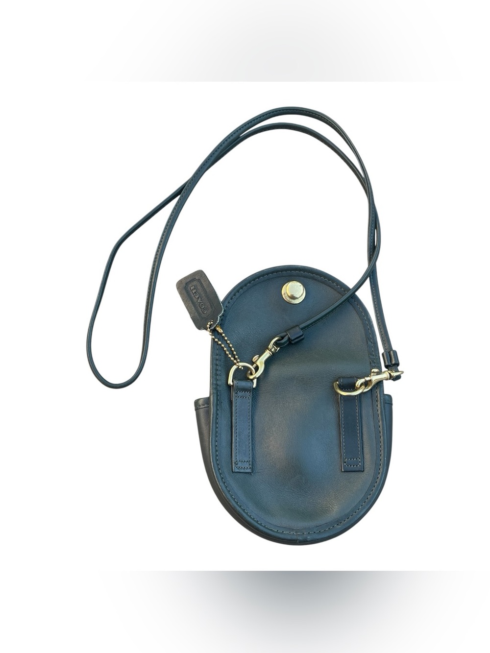 🌟Vintage Coach Sidekick Green Leather Crossbody Belt Mini Bag 0715- Like New! 🌟🌟 - Picture 6 of 6